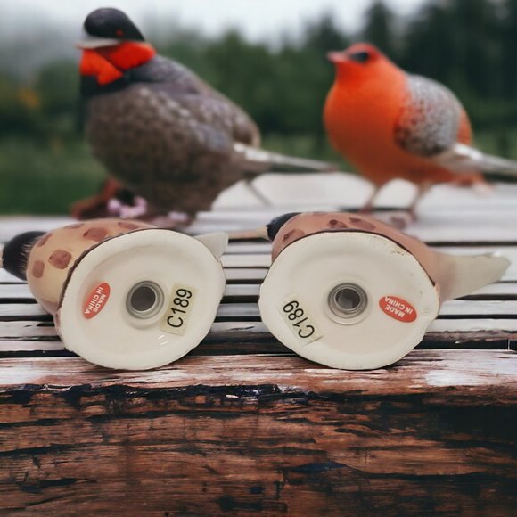 Pheasant Salt & Pepper Shakers - Ceramic - Hand Painted - Picture 3 of 7